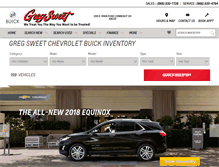 Tablet Screenshot of gregsweetchevy.net
